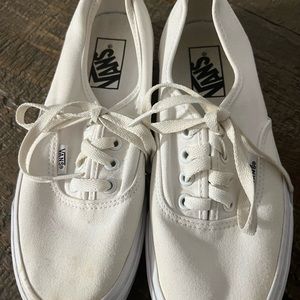 Used white authentic vans